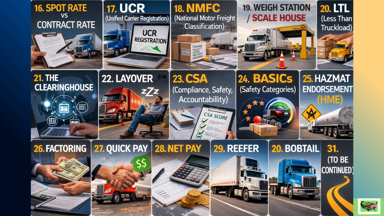 Important business term used in the USA trucking industry