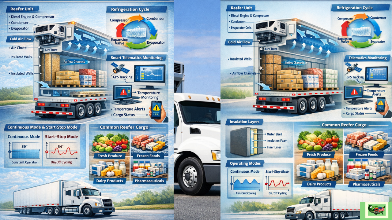 What Is a Reefer Trailer in Refrigerated Trucking?